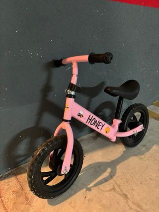 Bicicleta infantil rosa Honey