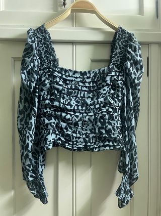 Blusa estampada de Zara