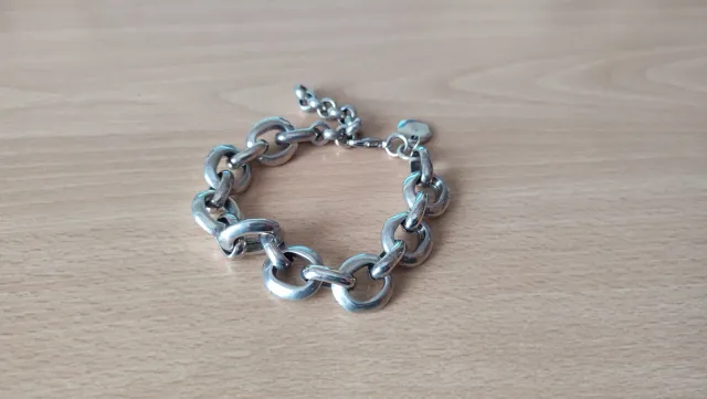 Pulsera de Zamak con eslabones grandes