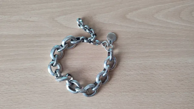 Pulsera de Zamak con eslabones grandes