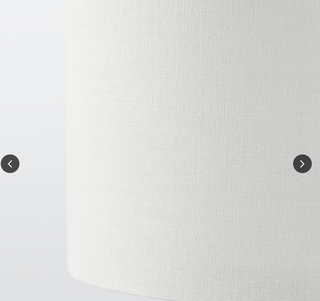 Lámpara de pie dorada y blanca Ikea