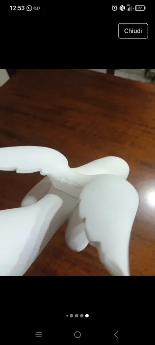 Statuina natalizia con angelo