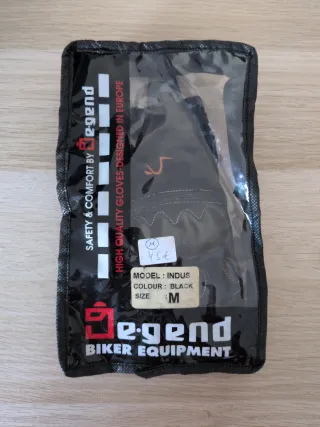 Guantes de moto negros (M)