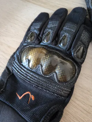 Guantes de moto negros (M)