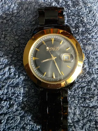 Reloj Tous Negro y Dorado Mujer