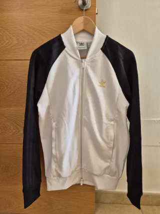 Sudadera Adidas Blanca y Negra