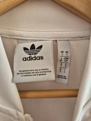 Sudadera Adidas Blanca y Negra