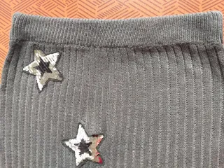 Falda de punto con estrellas SHEIN