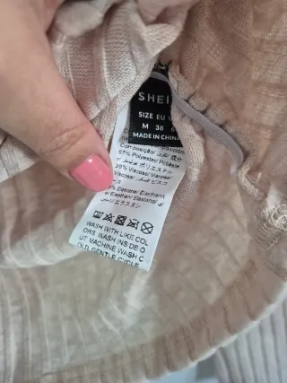 Camiseta rosa manga larga Talla M