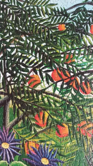 Puzzle 1000 piezas Mujer caminando en un bosque