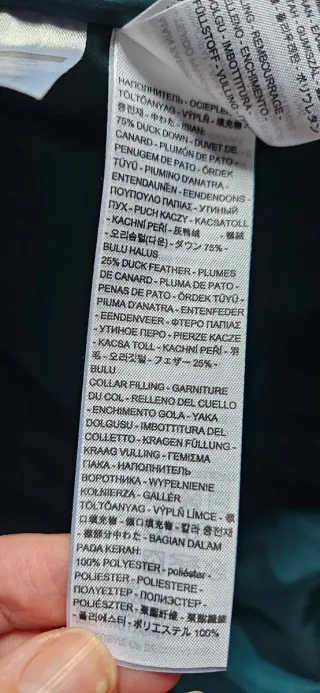 Abrigo largo de plumon para hombre. A estrenar.