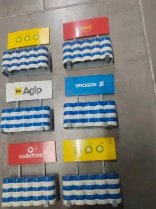 Scalextric lote 6 vallas publicidad escala 1.32