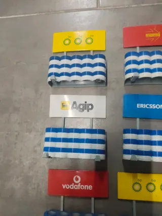 Scalextric lote 6 vallas publicidad escala 1.32