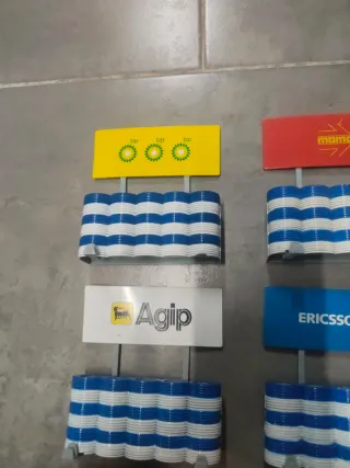 Scalextric lote 6 vallas publicidad escala 1.32