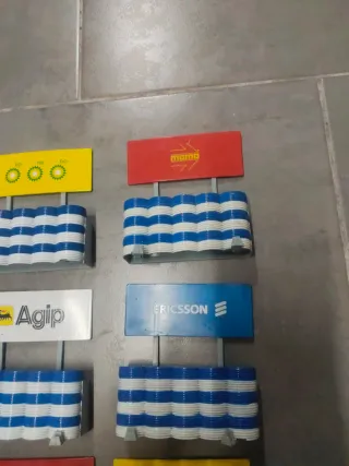 Scalextric lote 6 vallas publicidad escala 1.32