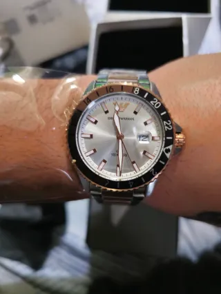 Reloj Emporio Armani Oro y Plata