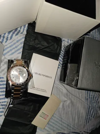 Reloj Emporio Armani Oro y Plata