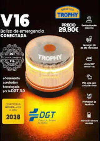 V16 Baliza Emergencia DGT Geolocalizada