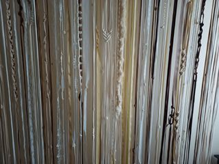 Cortina decorativa de tela