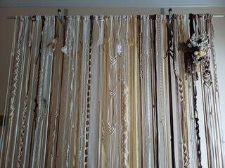 Cortina decorativa de tela