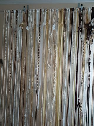 Cortina decorativa de tela