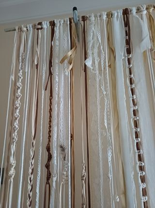 Cortina decorativa de tela