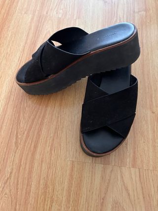 Sandalias negras plataforma