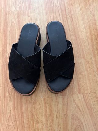 Sandalias negras plataforma