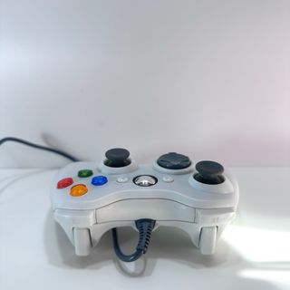 Xbox 360 Microsoft Bianco Con Controller Cavi