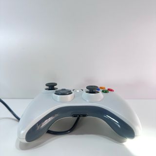 Xbox 360 Microsoft Bianco Con Controller Cavi