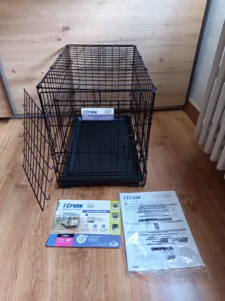 Jaula plegable acolchada