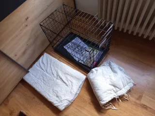 Jaula plegable acolchada