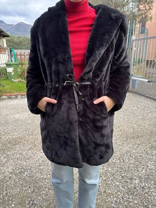 Pelliccia BPC Nera Taglia XL