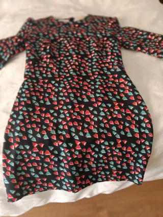 Vestido estampado geométrico