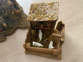 Portal de Belén con figuras y corral Negociable