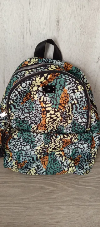 Bolso Paco Martínez 3 cremalleras estampado