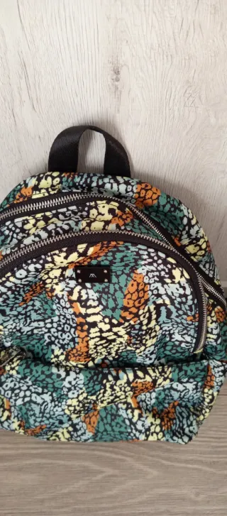 Bolso Paco Martínez 3 cremalleras estampado
