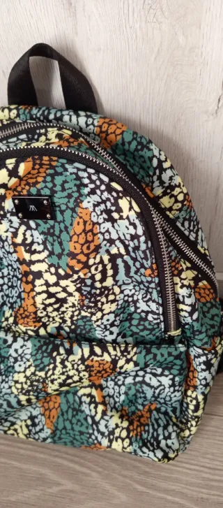 Bolso Paco Martínez 3 cremalleras estampado