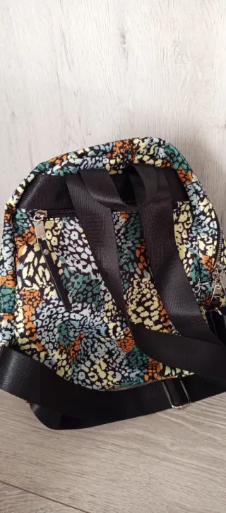 Bolso Paco Martínez 3 cremalleras estampado