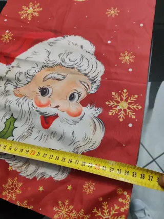 Runner Tavola Natale Babbo Natale Rosso Oro