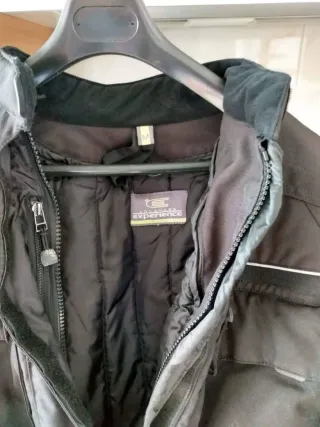 Chaqueta de motorista negra