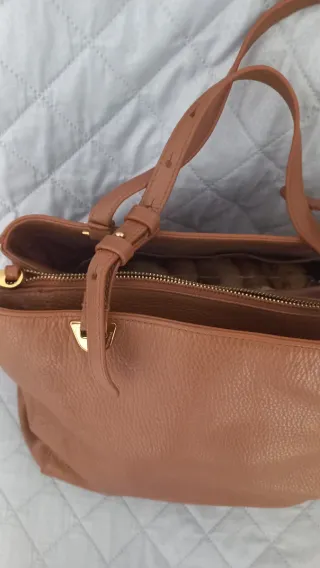 Borsa Coccinelle in pelle marrone