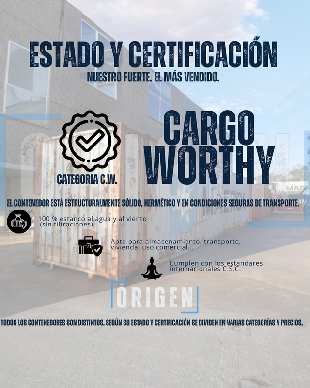 Contenedor 40 pies listo para entrega