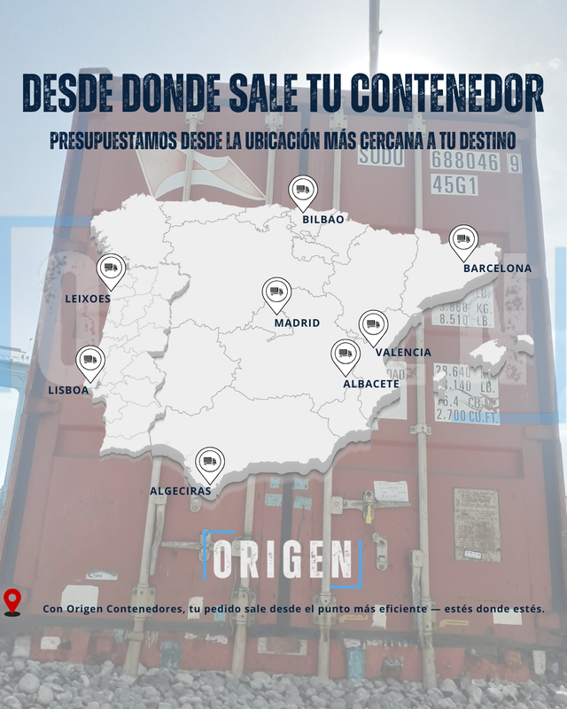 Contenedor 40 pies listo para entrega