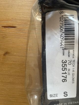 Guantes Alpinestars Karting Azul T. S