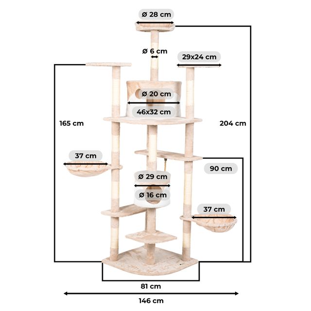 Albero gratta per gatti TIGRA