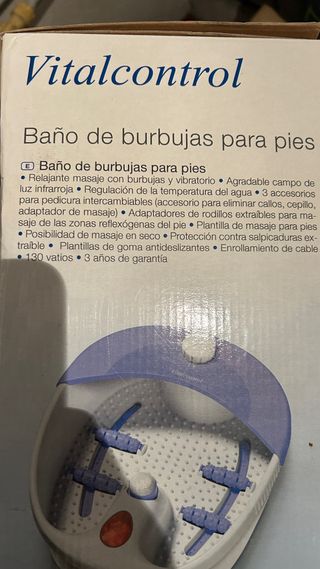 Vitalcontrol Baño de Burbujas para Pies SFB 15
