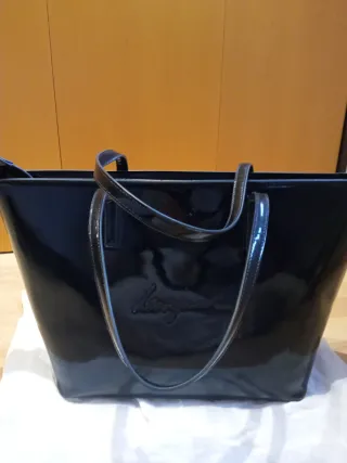 Desigual bolso charol azul