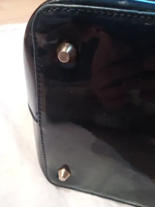 Desigual bolso charol azul