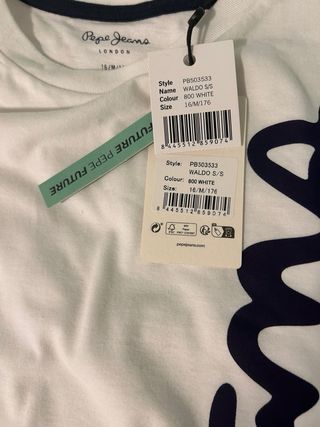 Camiseta Pepe Jeans Blanca Talla M